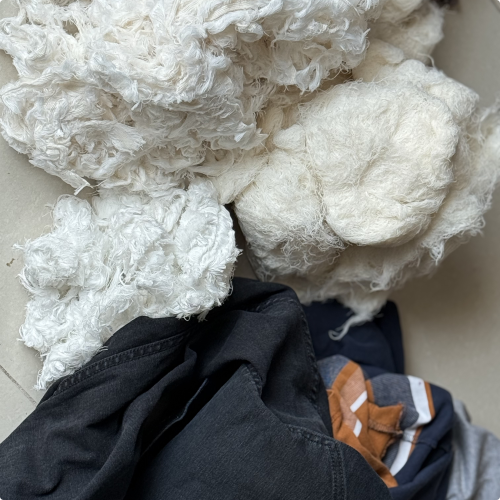 Recycled cotton fibre Recycled cotton fibre